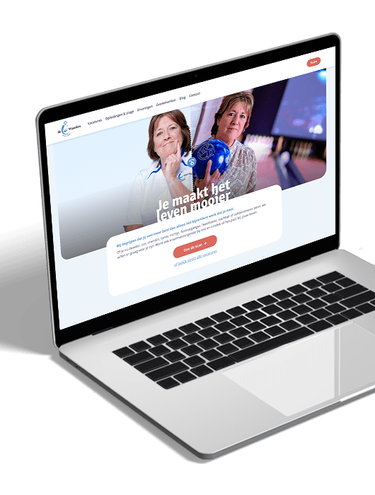 Werkenbij website met persoonlijke scan